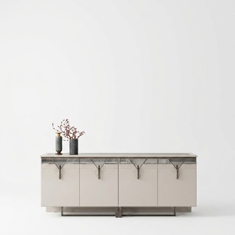 Sideboard Anrichte Holzschrank Kommode Schrank Holz Weiß Moderne