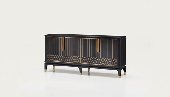 Sideboard Design Kommode Holz Schrank Kommoden Möbel Konsole Side Low Boards Neu