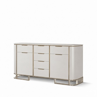 Sideboard Italienische Holz Möbel Design Luxus Weiß Kommode Schrank Neu