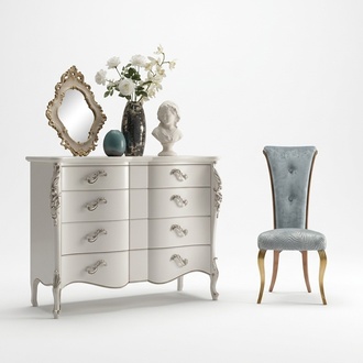 Sideboard Kommode Kommoden Holz Schlafzimmer Möbel Schrank Luxus Weiß