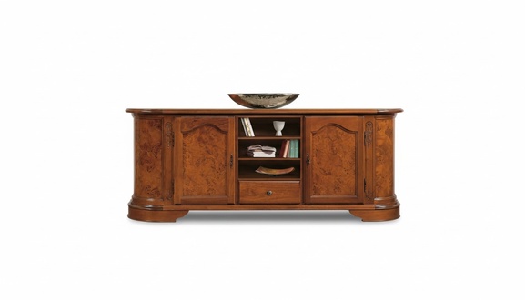 Sideboard mit Spiegel Anrichte Sideboards Holz Schrank Möbel Kommoden Braun Neu