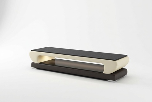 Sideboard rtv tv Leder Glas Tisch Fernseh Schrank Tisch Designer lowboard regal
