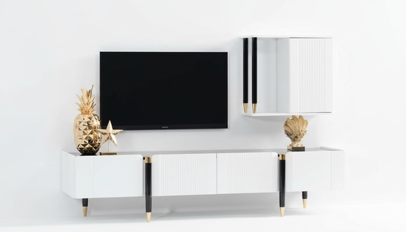 Sideboard Schrank tv Holz Lowboard Kommode Design Möbel Neu Wohnwand rtv Schrank