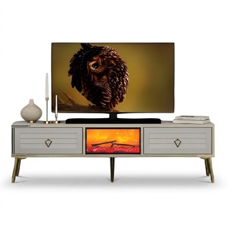 Sideboard TV Lowboard Dekokamin Elektrokamin Wohnzimmerschrank Elegant