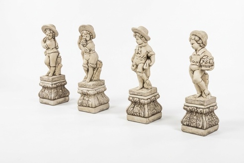 Sockel 27cm für Skulptur Design Figur Statue Garten Figuren Statuen
