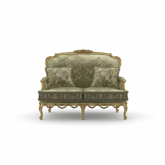 Sofa 2-er Klassische Couchen Luxus Möbel Sofas Polster Neu Zweisitzer
