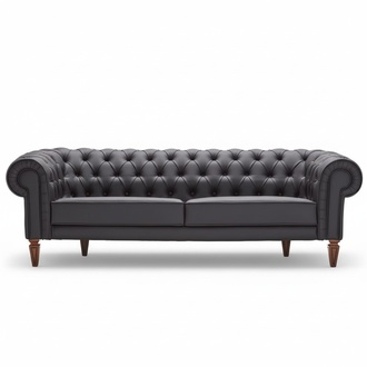 Sofa 2 Sitzer Chesterfield Leder Sofa Polster Sofas Design Luxus Couch Sofas