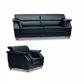 Sofa 2 Sitzer Couch Sofas Polstersofas Luxus Leder Büromöbel