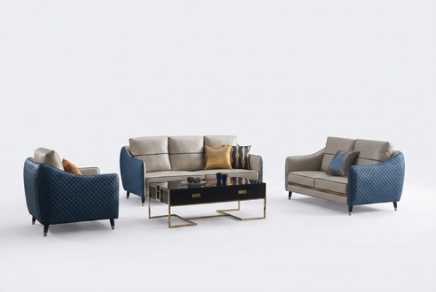 Sofa 2 Sitzer Design Sofas Polster Couchen Textil Relax Moderne Sitz Zweisitzer !