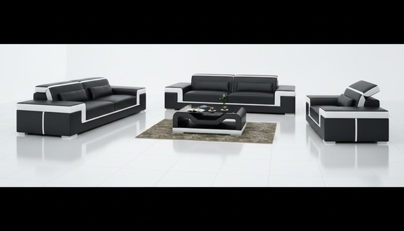 Sofa 2 Sitzer Polster Designer Couchen Sofas Garnitur NEU Ledersofa Zweisitzer