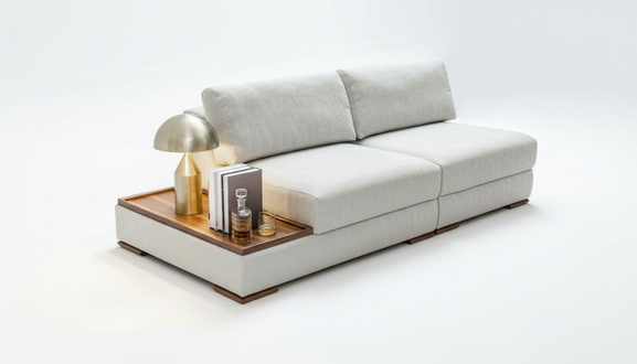 Sofa 2 Sitzer Wohnzimmer Designer Modern Couch Möbel 220cm Bog Sofas Stoff