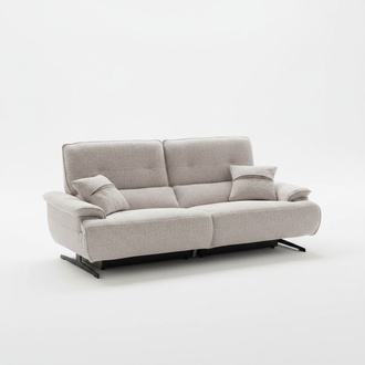 Sofa 3 Sitzer Beige Polster Sofas Design Luxus Textil Couchen Stoff