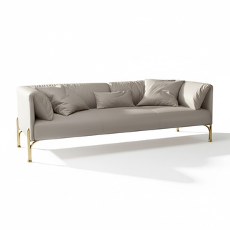 Sofa 3 Sitzer Klassisch Design Sofas Polster Leder Moderne Couchen 3 er Relax