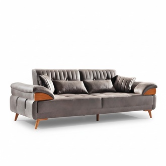 Sofa 3 Sitzer Ledersofa Couch Wohnlandschaft Garnitur Design Modern Sitz