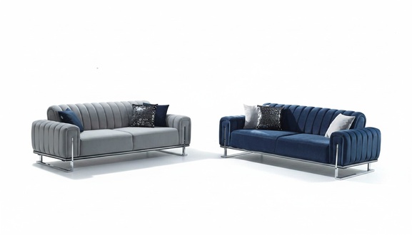 Sofa 3-Sitzer Relaxgarnitur Wohnzimmer 2tlg Lounge-Garnitur Komplettsofa Couch