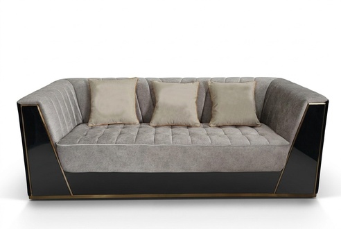 Sofa 3 Sitzer Sofas Luxus Textil Couchen big Polster Designer Möbel Dreisitzer
