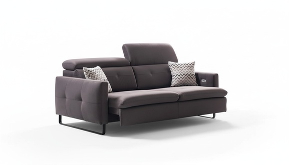 Sofa 3-Sitzer Wohnzimmer Modern Design Polster Möbel Grau Luxus Couch