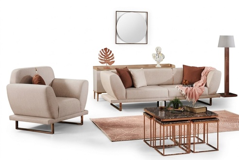 Sofa 3-Sitzer Wohnzimmersofa Polstersofa Relaxsofa Sessel Design-Sofa Sitzmöbel