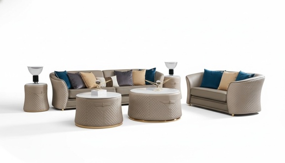 Sofa 4 Sitzer Big Couch Sofas Couchen Wohnzimmer Design Viersitzer Leder Luxus