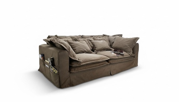 Sofa 4 Sitzer Stoffsofas Luxus Designer Couch Couchen big Polster Lümmel 240cm