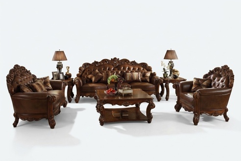 Sofa 4 Sitzer Wohnlandschaft Sofas Couch Polster Garnitur Leder Viersitzer 289cm