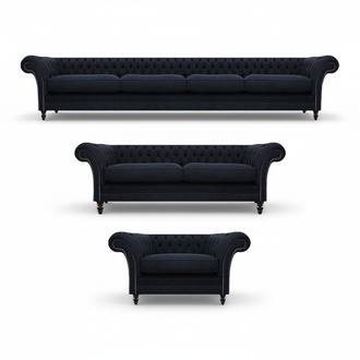 Sofa Couch Polster Garnitur Sofagarnitur Moderne Couchen Set 3tlg Chesterfield