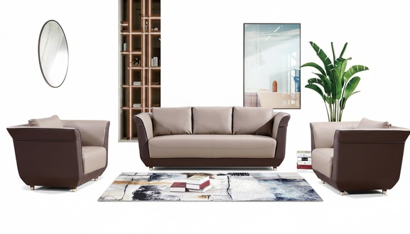 Sofa Couch Polster Sitz Design Garnitur 3+1+1 Couchen Sofas Stoff Couchen Büro