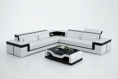 Sofa Ecksofa Couch Polster Sofas Couchen Leder Garnitur Eck Garnituren Eckcouch