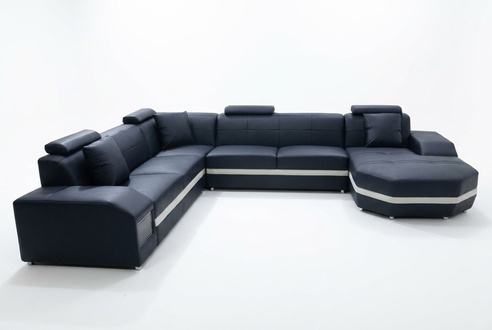 Sofa Ecksofa Design Polster Eckcouch Couch Wohnlandschaft Eckgarnitur UForm +USB