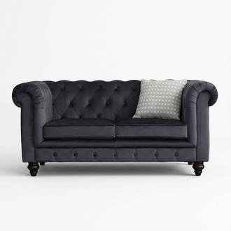 Sofa Luxus Textil Chesterfield Couch Sofas Polster 2 Sitzer Zweisitzer