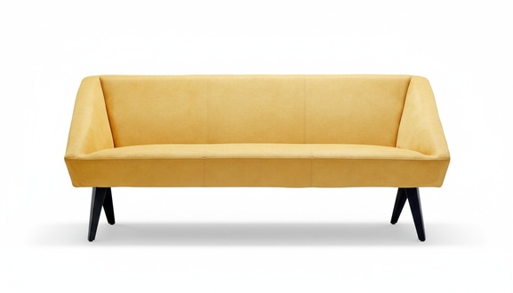 Sofa Sessel Sofa 3-Sitzer Dreisitze Textil Leder Büromöbel Einrichtung