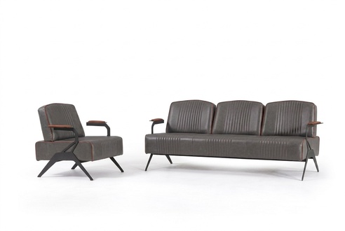 Sofa Set 2 Luxus Möbel Sofagarnitur Dreisitzer Arbeitszimmer Einrichtung 3+1