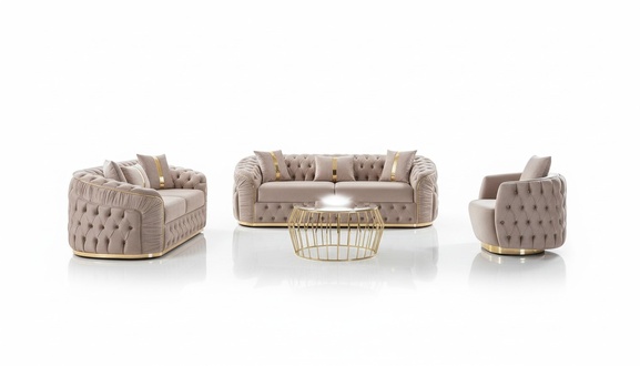 Sofa-Set im modernen Stil Inspiration in Linien und Texturen