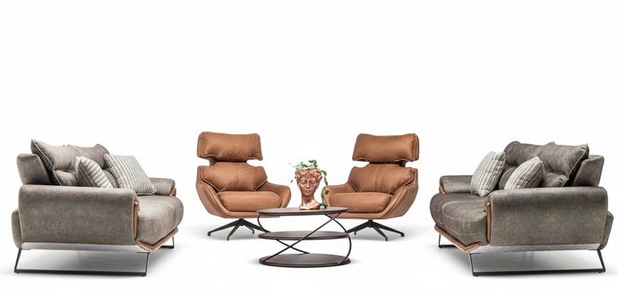 Sofa Set Wohnzimmergarnitur Garnitur Polstergruppe Couch Sofagarnitur 3+3+1+1