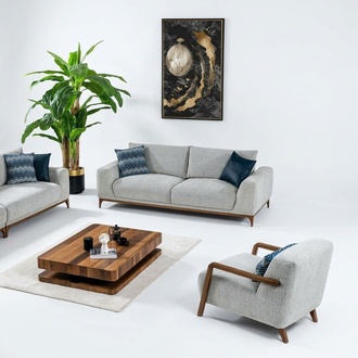 Sofa Wohnzimmergarnitur Polstergarnitur Set Sofakombination Sitzgarnitur 3+1