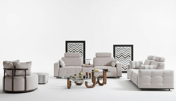 Sofagarnitur 2+2+1 Sitzer Set Design Sofa Polster Couchen Couch Modern Luxus Neu