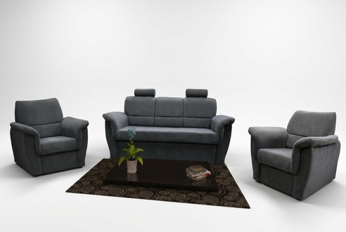 SOFAGARNITUR 3+1+1 SITZER BETTFUNKTION BETTKASTEN POLSTERGARNITUR SOFA COUCH NEU