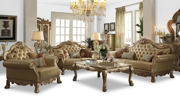 Sofagarnitur 3+1+1 Sitzer Set Design Sofas Polster Couchen Leder Relax Barock
