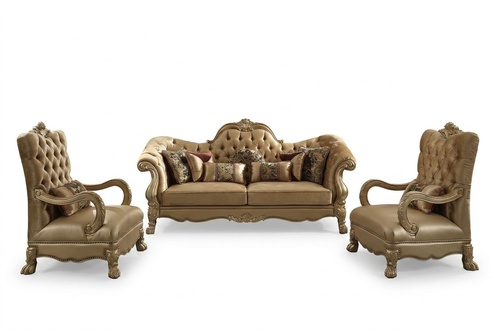 Sofagarnitur 3+1+1 Sitzer Set Sofa Polster Couchen Couch Luxus Chesterfield