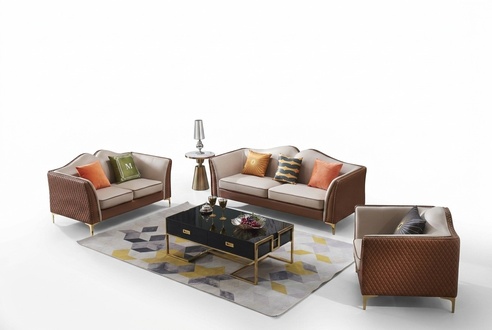 Sofagarnitur 3+1 Sitzer Klassischer Wohnlandschaft Sofas Couchen Polster Möbel !