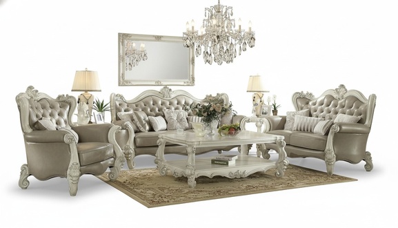 Sofagarnitur 3+2+1 Sitzer Klassischer Wohnlandschaft Sofas Couchen Polster Neu