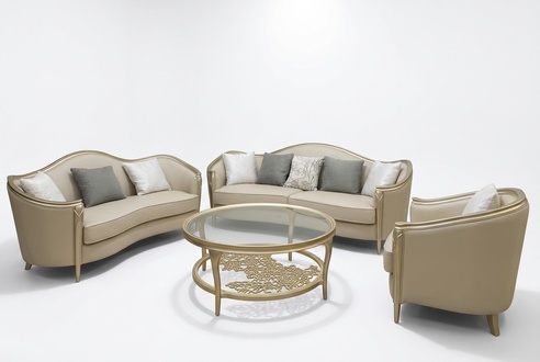 Sofagarnitur 3+2+1 Sitzer + Couchtisch Sitzpolster Garnituren Sofa