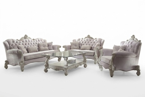 Sofagarnitur 3+2+1 Sitzer Klassischer Wohnlandschaft Sofas Couchen Polster Neu