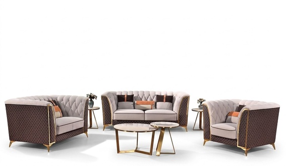 Sofagarnitur 321 Sitzer Ledersofa Modernes Sofa Designer Sofa Neu Wohnlandschaft