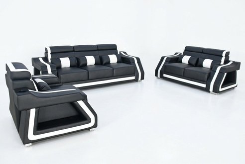 Sofagarnitur 3+2+1 Sitzer Set Design Sofa Polster Couchen Couch Modern Garnitur
