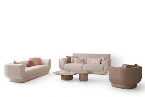 Sofagarnitur 3+3+1 Sitz Couch Sitzpolster Design Luxus Möbel jvmoebel