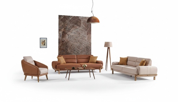 Sofagarnitur 3+3+1 Sitzer Möbel Luxus Set Modern Sofagarnitur Set 3tlg