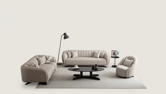 Sofagarnitur 331 Sitzer Set Design Sofa Polster Couchen Couch Modern Luxus Neu