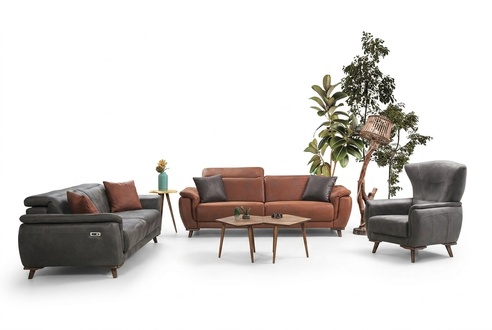 Sofagarnitur 3 tlg Wohnzimmer Dreisitzer Sofa Couch Modern Sessel Luxus