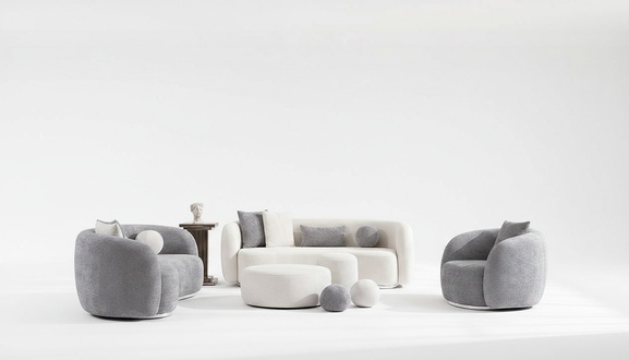 Sofagarnitur 4 3 1 Sitzer Wohnzimmer Komplett Sofas Set Modern Set Hocker